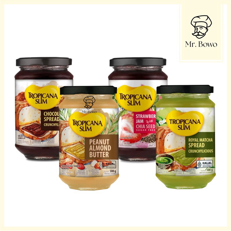 

Tropicana Slim Selai Bebas Gula (300g) (4 Varian Rasa)