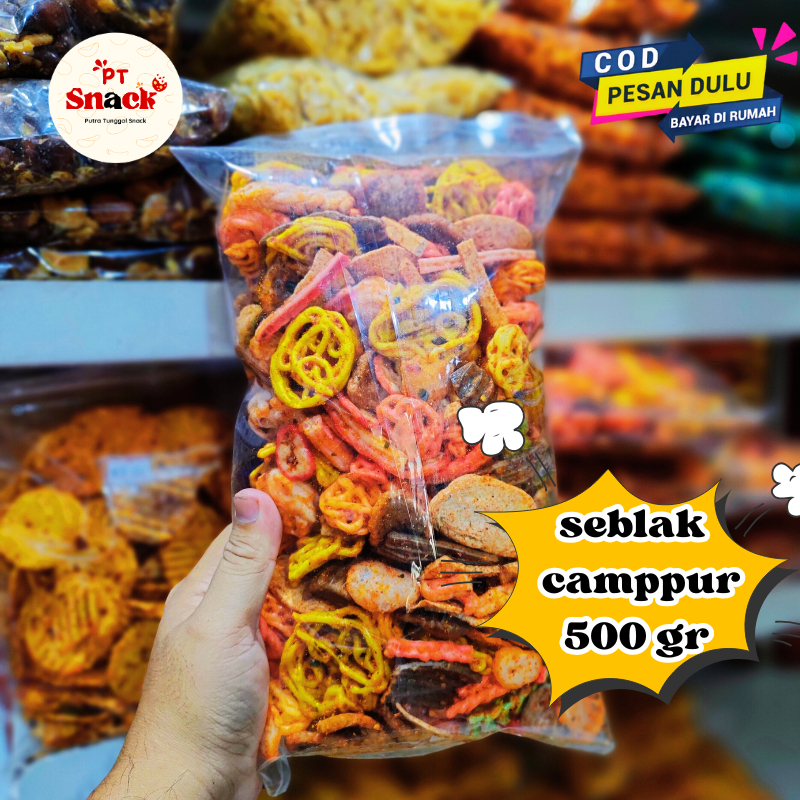 

Kerupuk Seblak Campur 500gr Mix Varian Krupuk Sebring Viral
