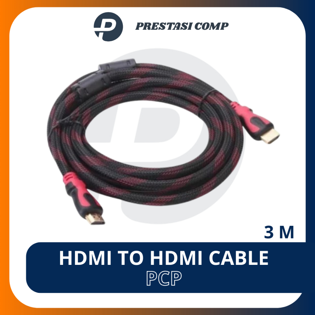 Kabel HDMI 3m Jaring Kualitas Bagus