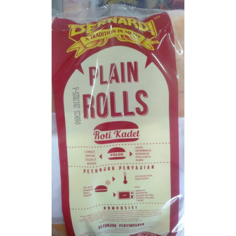 

Roti Bernardi plain rolls 300g isi 6 by pasar Tasik online