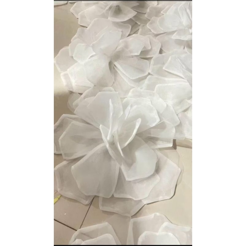 bunga aplikasi/bunga organza/organza