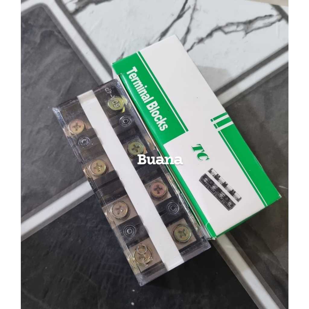 Terminal Block 60A 4P TC-604 terminal listrik terminal blok 60A