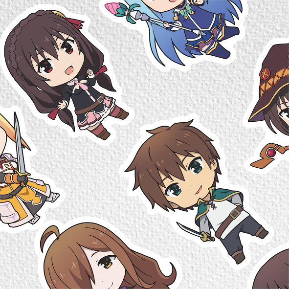 

[ VINYL & CHROMO 7 CM] ANIME cetak stiker Game/STIKER MURAH TEMA ANIME KONOSUBA /murah/stiker medium