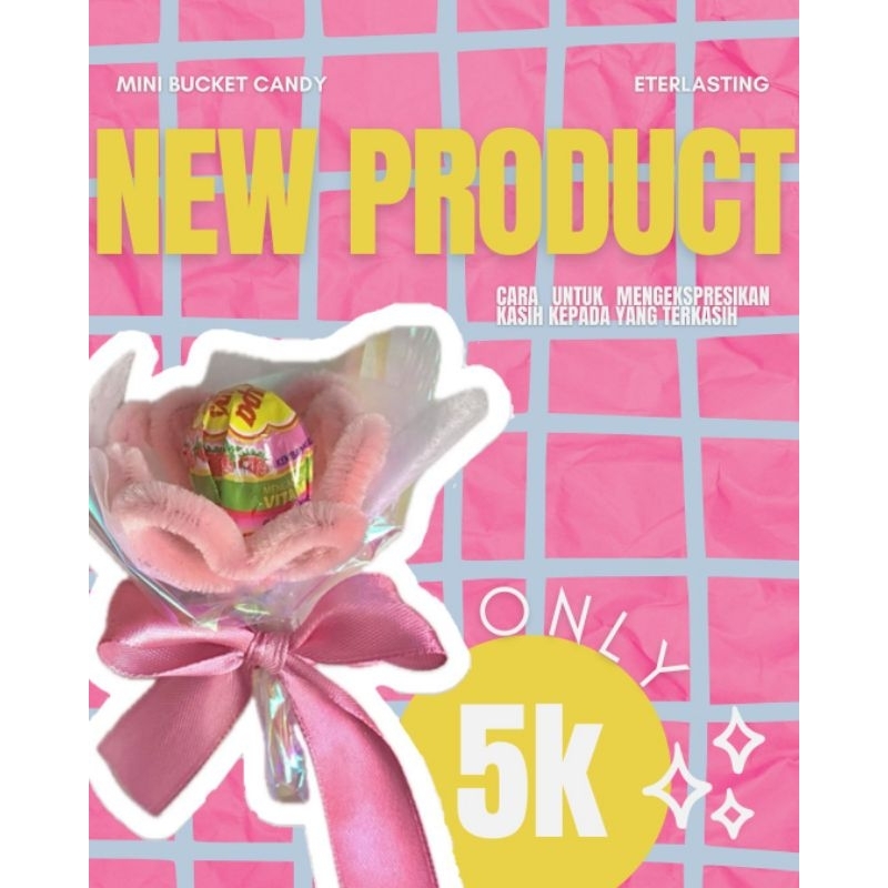 

buket permen | gift handmade | candy bucket by eterlasting