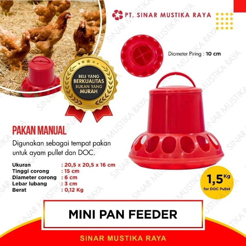 TEMPAT PAKAN BURUNG FAN FEENDER AYAM PUYUH MERPATI BURUNG 1Kg