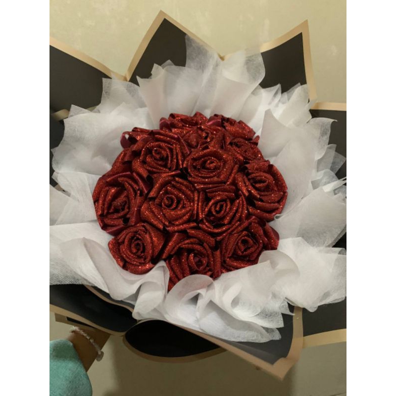 

20 tangkai buket pita satin glitter