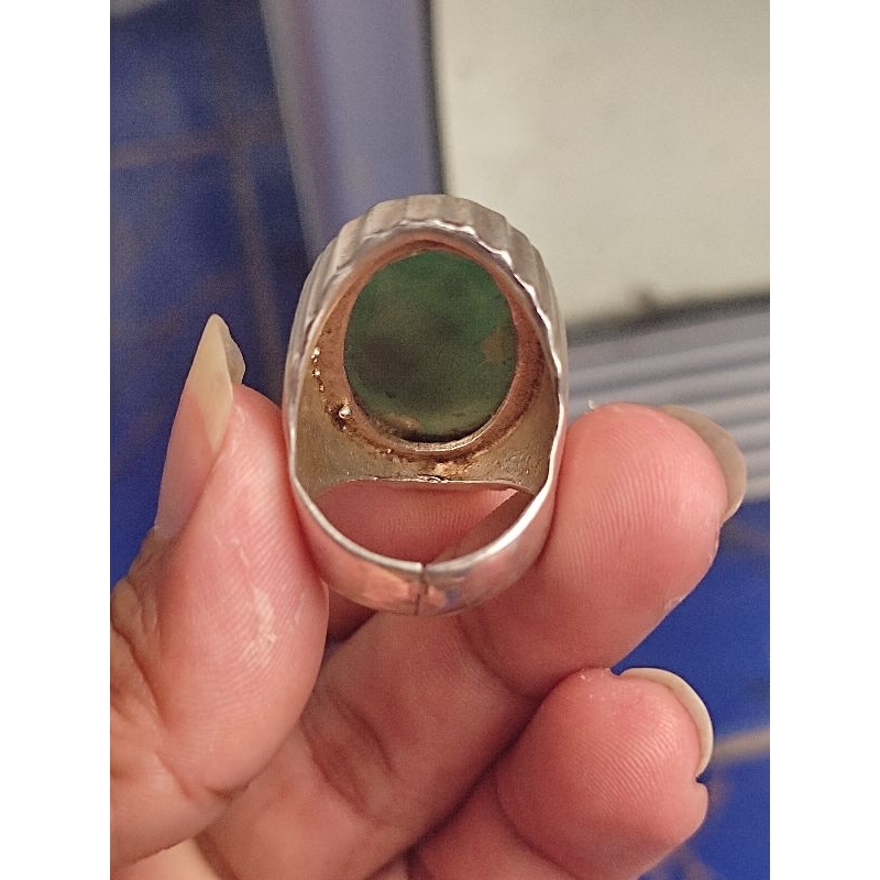 Batu Ijo Garut Natural Ring Perak Murn