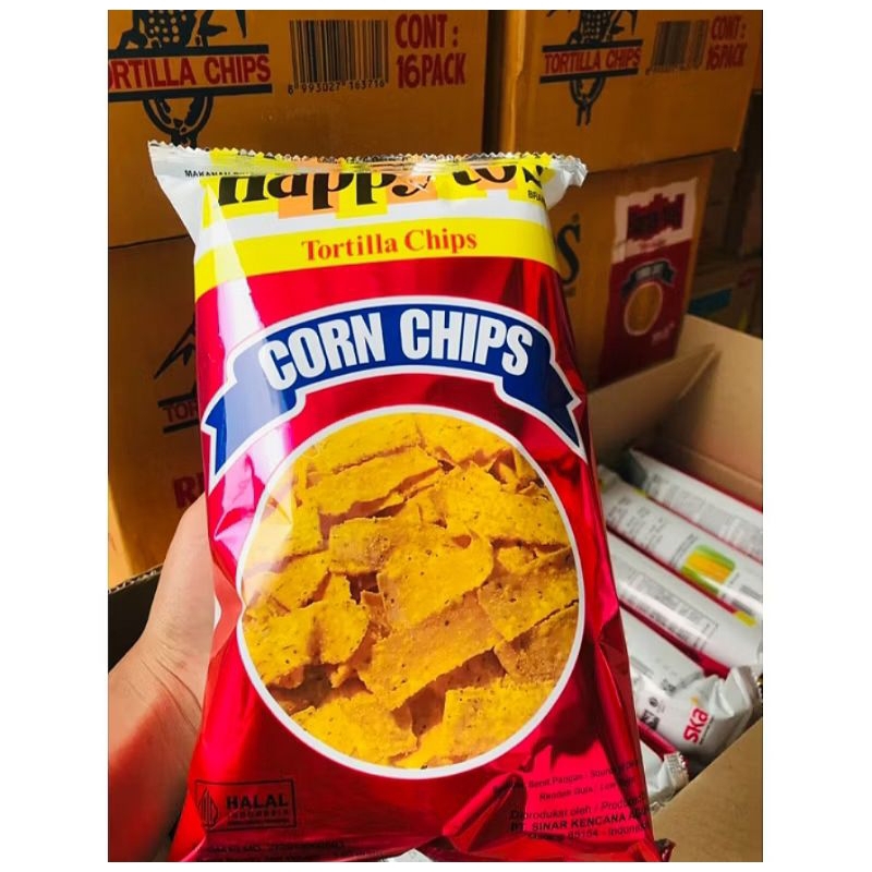 

Happy Toss Tortilla Chips Corn Chips ukuran besar