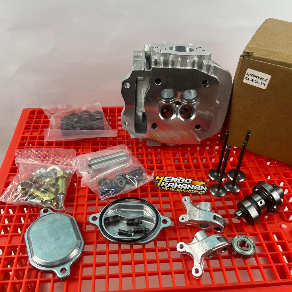 Head Kop Kharisma Supra 125 4 Klep Porting CNC XGP Racing wave 125