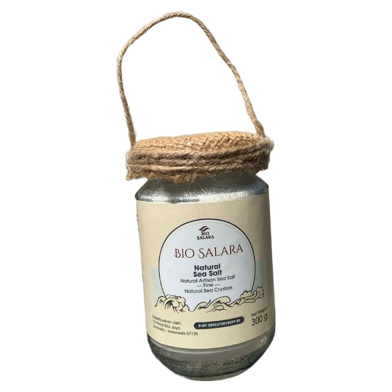 

Garam laut Organik, Artisan Natural Sea Salt Bio Salara, Bamboo Smoked Salt 300g