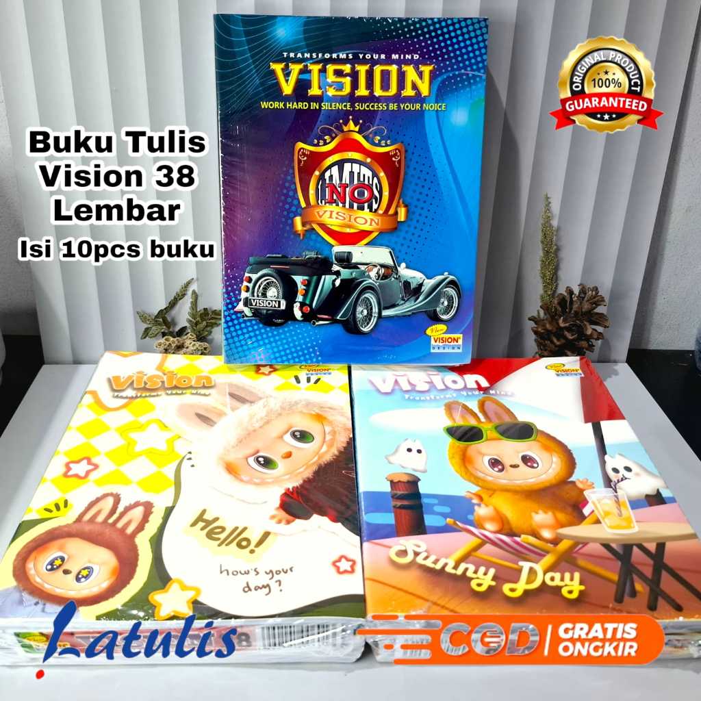

SATU PACK ( 10 PCS ) Buku Tulis Vision 38