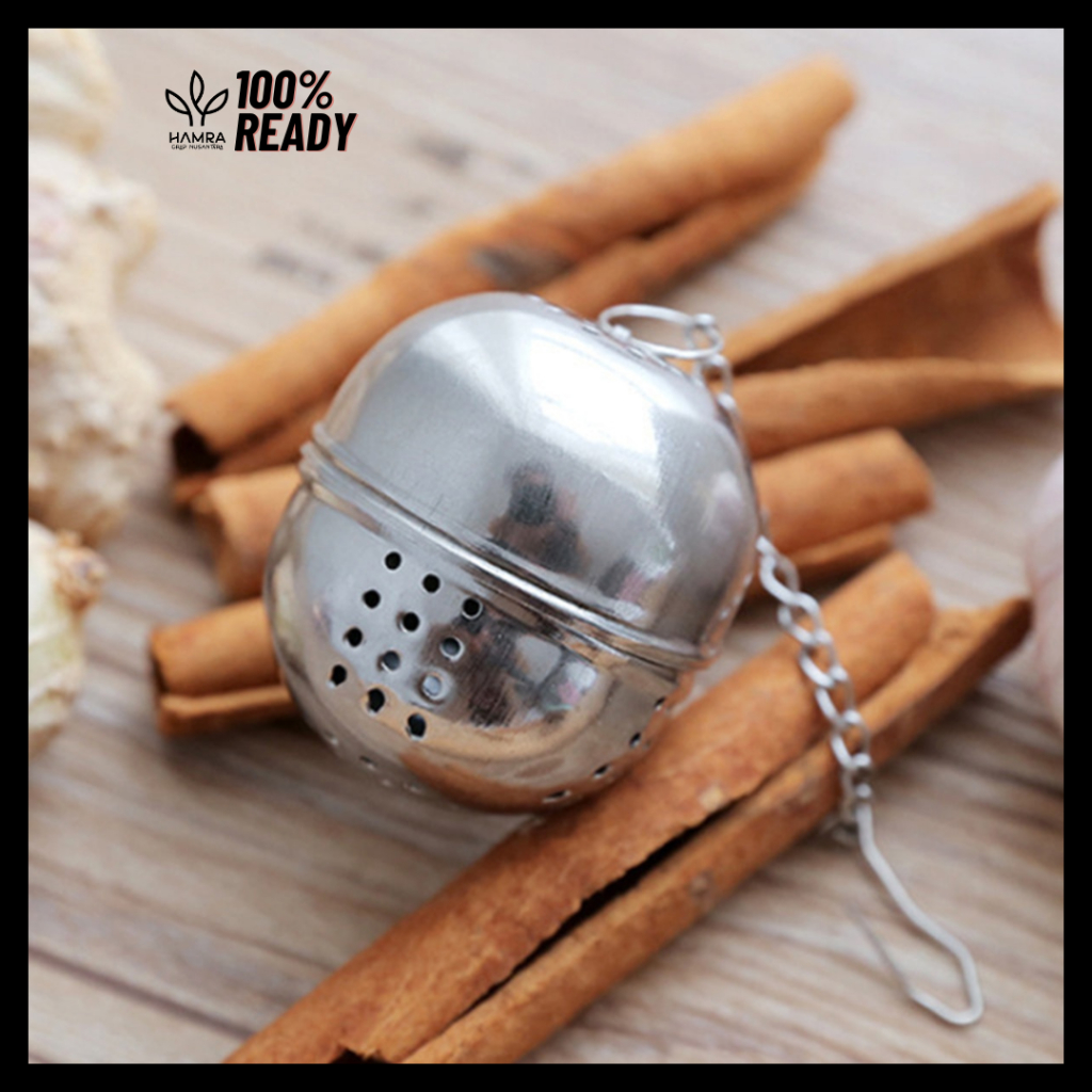 Saringan Teh Bulat Stainless 5cm / Tempat Teh Besi Stainless Wadah Saringan Teh Bulat Infuser