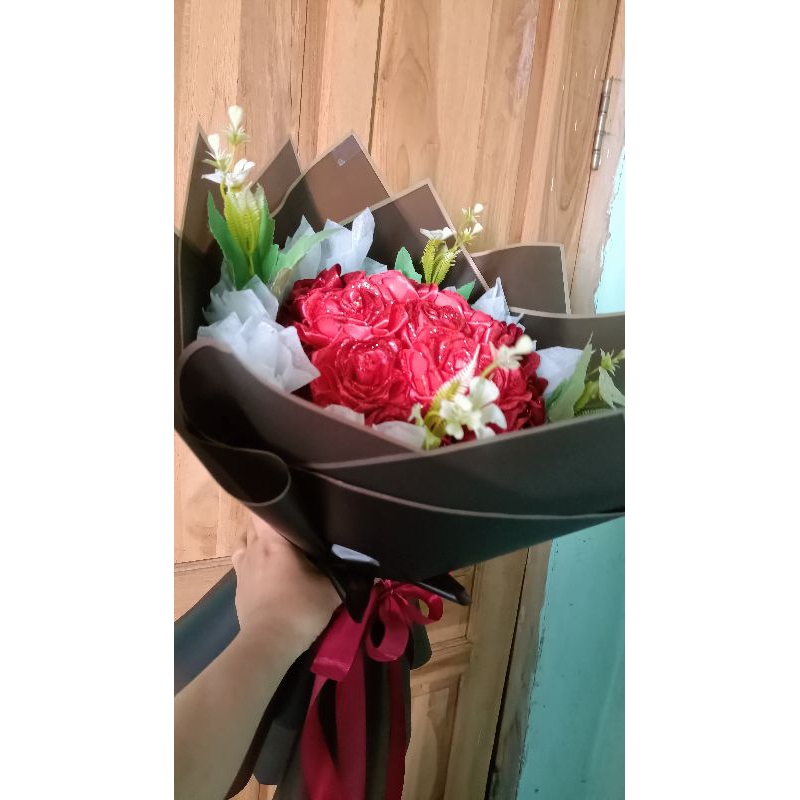 

Tambahan Aksesoris BUKET BUNGA PITA SATIN