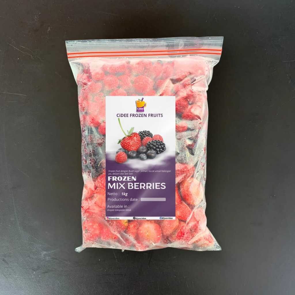 

Buah frozen mix berries / Frozen mix berries / Frozen berries / Buah berries beku 1 kg