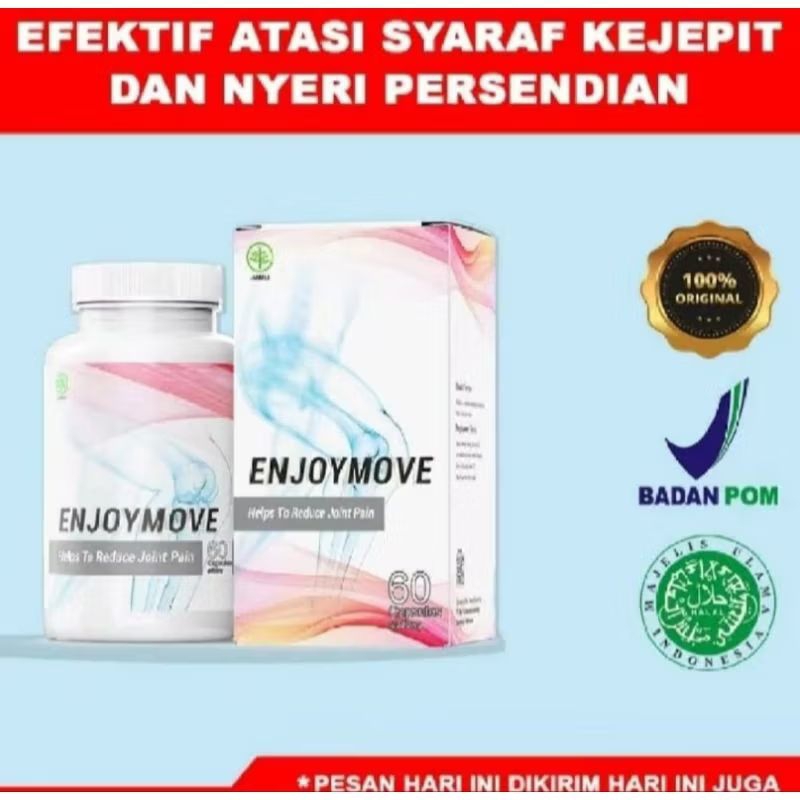EnjoyMove Asli Obat Syaraf Kejepit Nyeri Sendi Ampuh EnjoyMove Herbal
