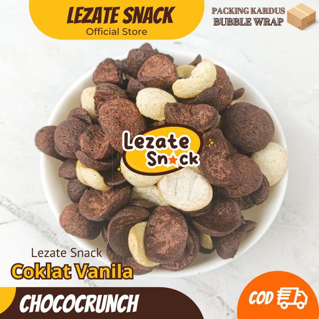 

Choco Crunch Hitam Putih 200gr / Koko Crunch / Coco Crunch Kiloan / Choco Chips Simba / Lezate Snack