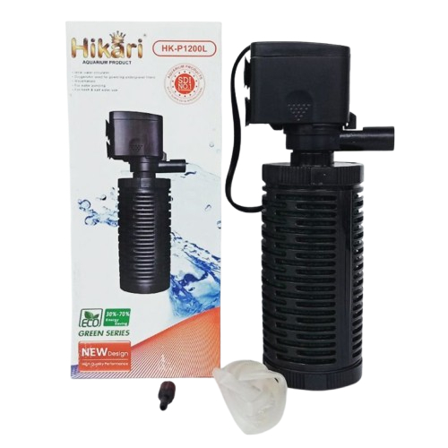 Water Pump Mesin Pompa Air Celup Internal Filter Pembersih Aquarium Mini Tanpa Kuras 24 jam 1200F