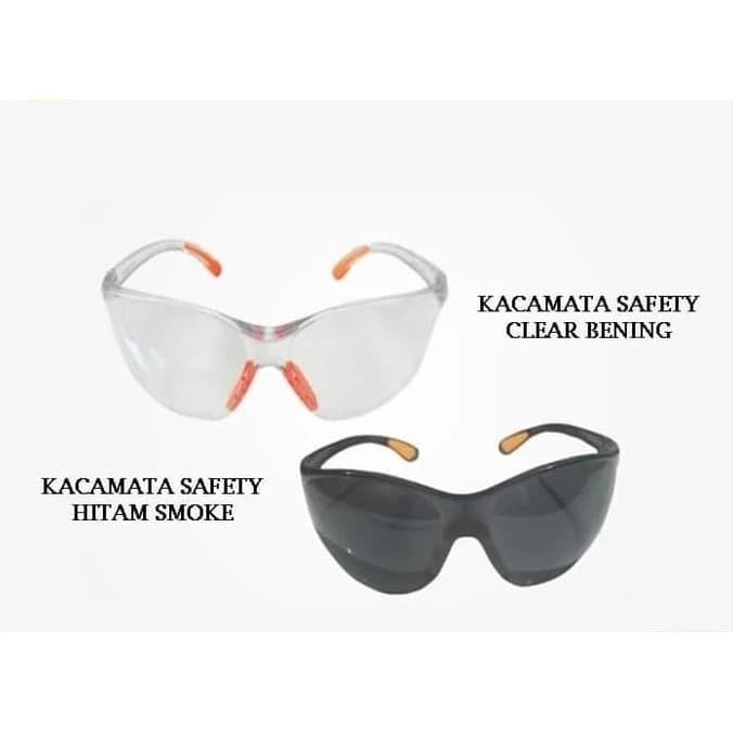 G2 Kacamata Las Safety Hitam Pekat Anti Radiasi / Anti Pecah Hitam Pekat