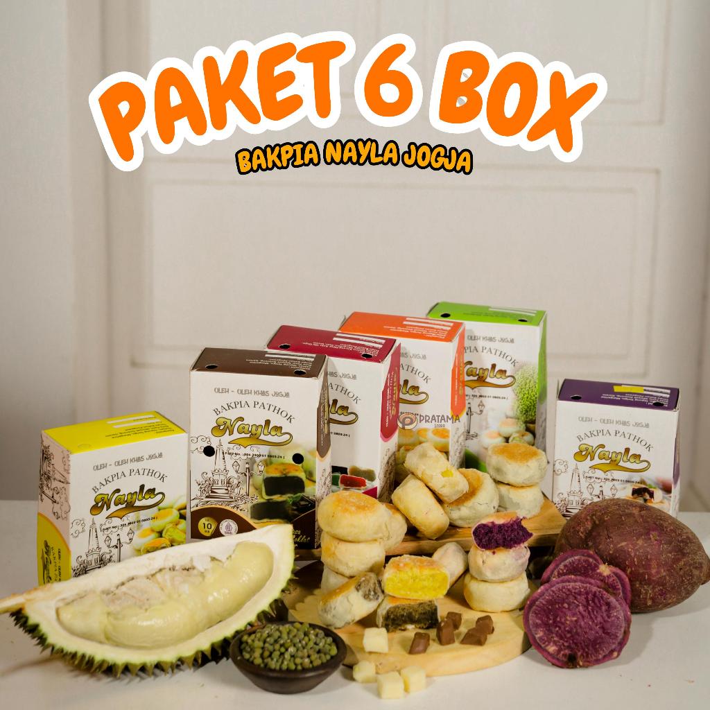 

[PAKET 6 BOX] BAKPIA NAYLA ISI 10 KHAS JOGJA
