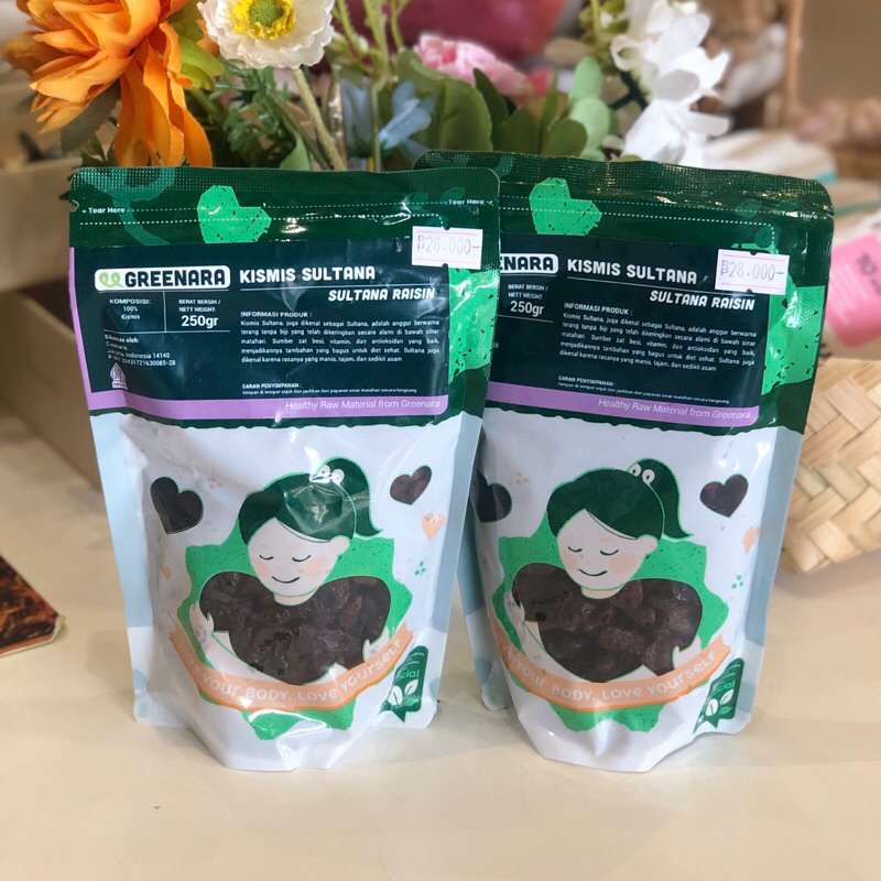 

Greenara - Kismis Hitam Sultana 250gr / Dark Raisin Kismis Sultana
