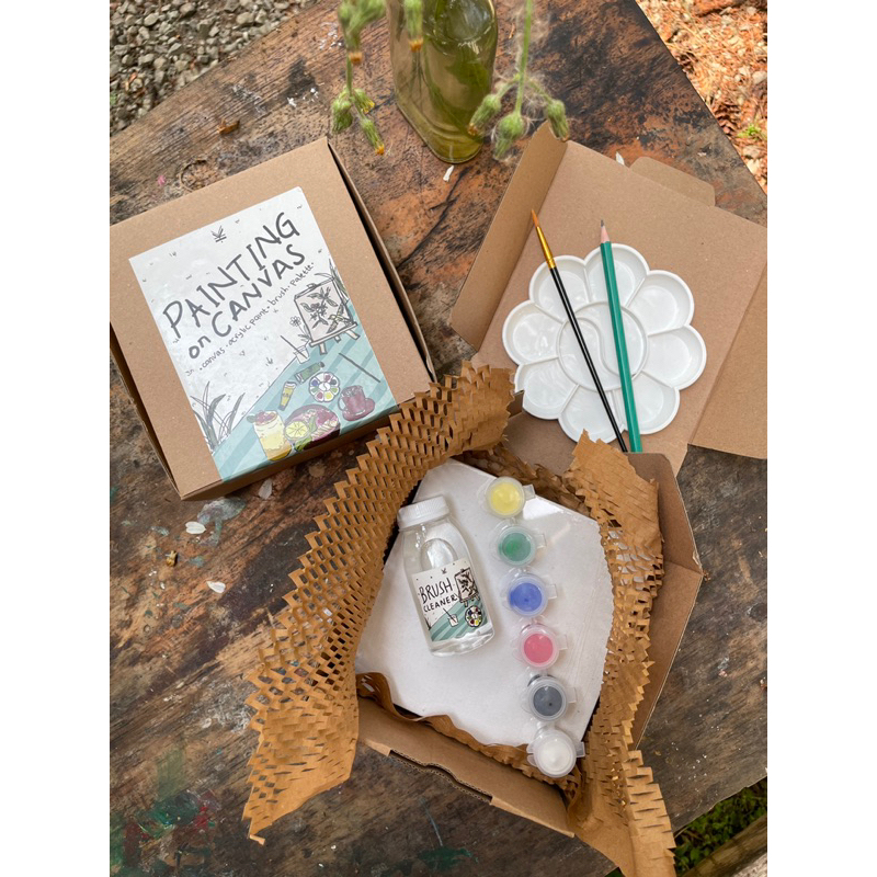 

Painting Kit (Canvas & Acrylic) size 15x15 cm