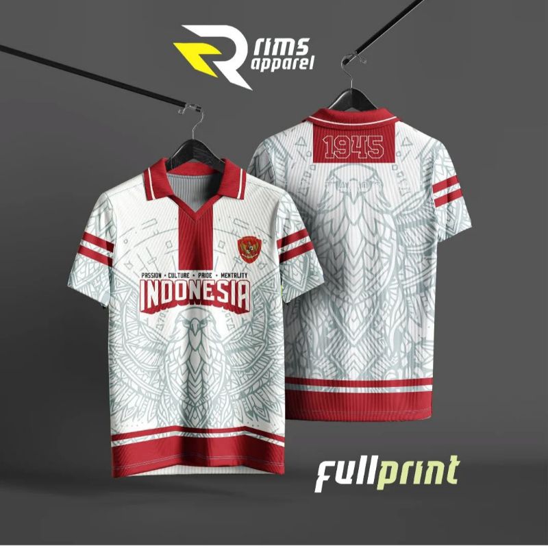 JERSEY TIMNAS INDONESIA RETRO VINTAGE / Jersey timnas retro/ Jersey bola / Jersey casual / Jersey ti