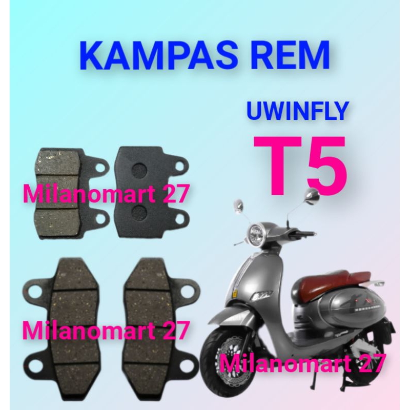 kampas rem uwinfly t5 kampas rem sepeda listrik uwinfly T5