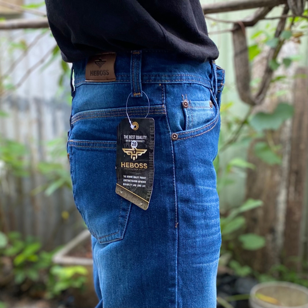 Celana Jeans Pria Panjang Baggy Jeans Celana Jeans Pria Loose Pants Oversize Gombrong