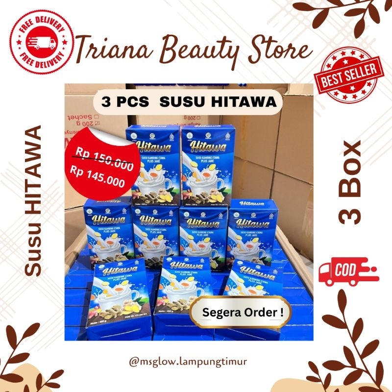 

3 Box Susu HITAWA Susu Kambing Etawa Untuk Tulang dan Sendi