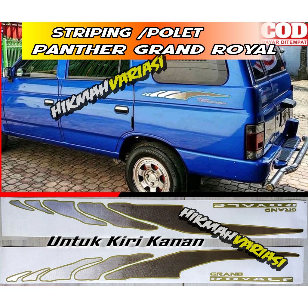 stiker grand royale / stiker grand royal / Sticker Stiker List Body Samping Panther Grand Royal Roya