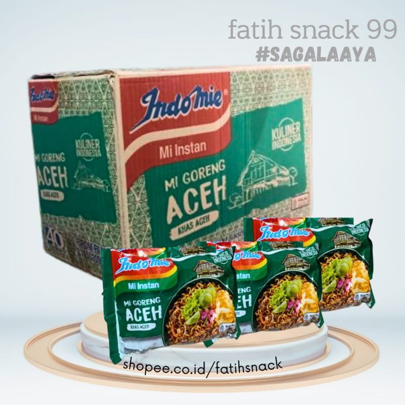 

INDOMIE GORENG ACEH 1 KARTON ISI 40 X 91g MI INSTAN