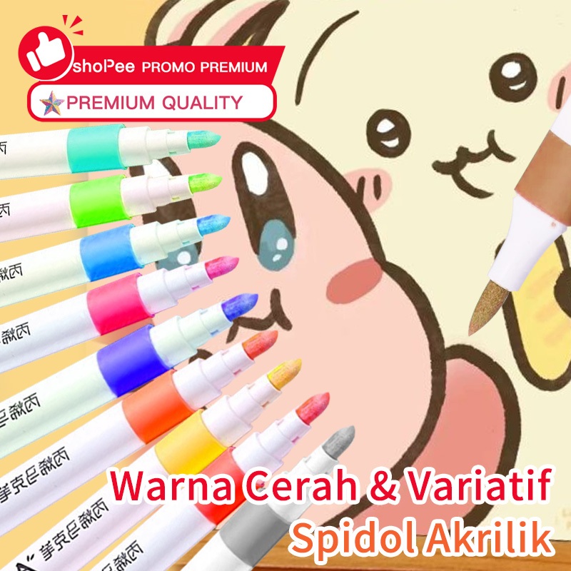 

Acrylic Marker Set 12/24/36/48/ Warna Color Spidol Akrilik DIY Painting Spidol Pastel Pulpen Highlight Colors Drawing
