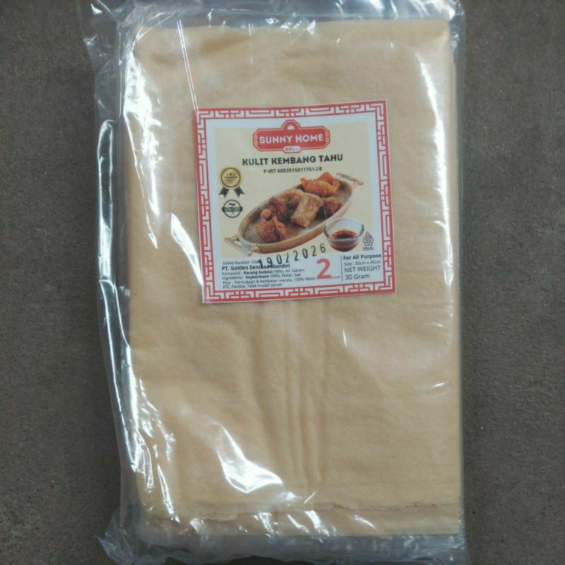 

Kulit Tahu/Kulit Hekeng Kualitas Super/Kulit Tahu Lembar