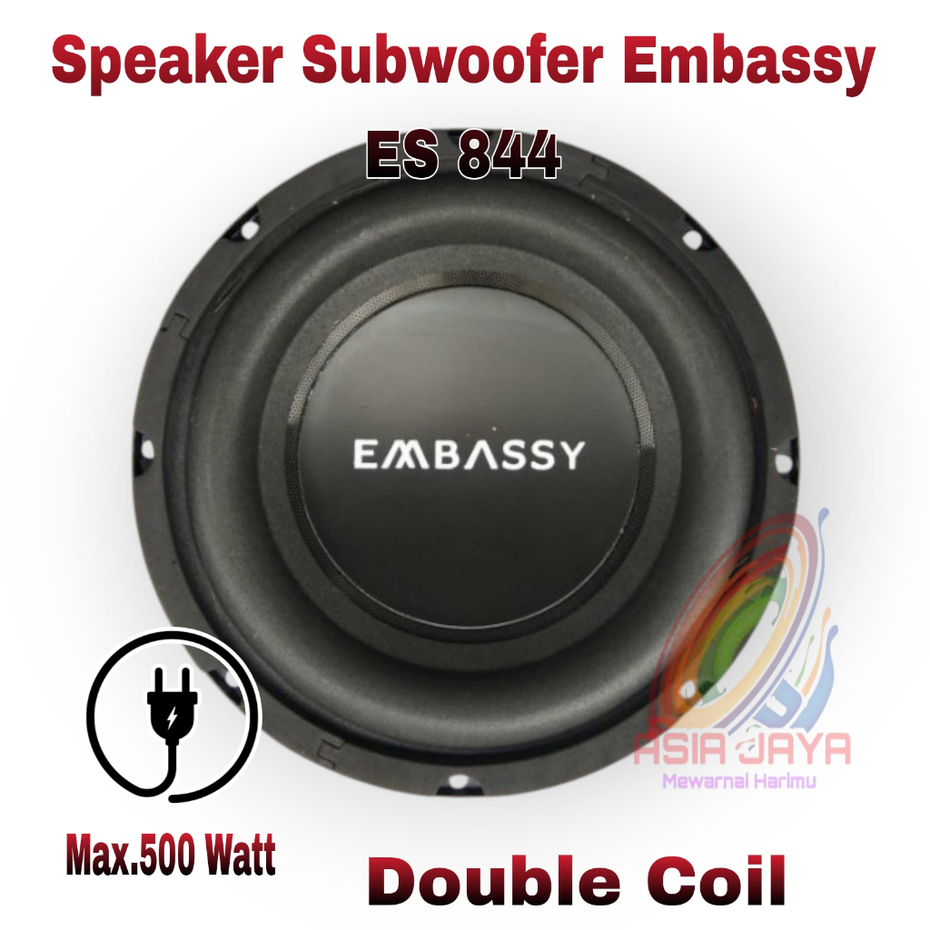 Speaker Subwoofer Embassy ES844 8 Inch ES 844 W