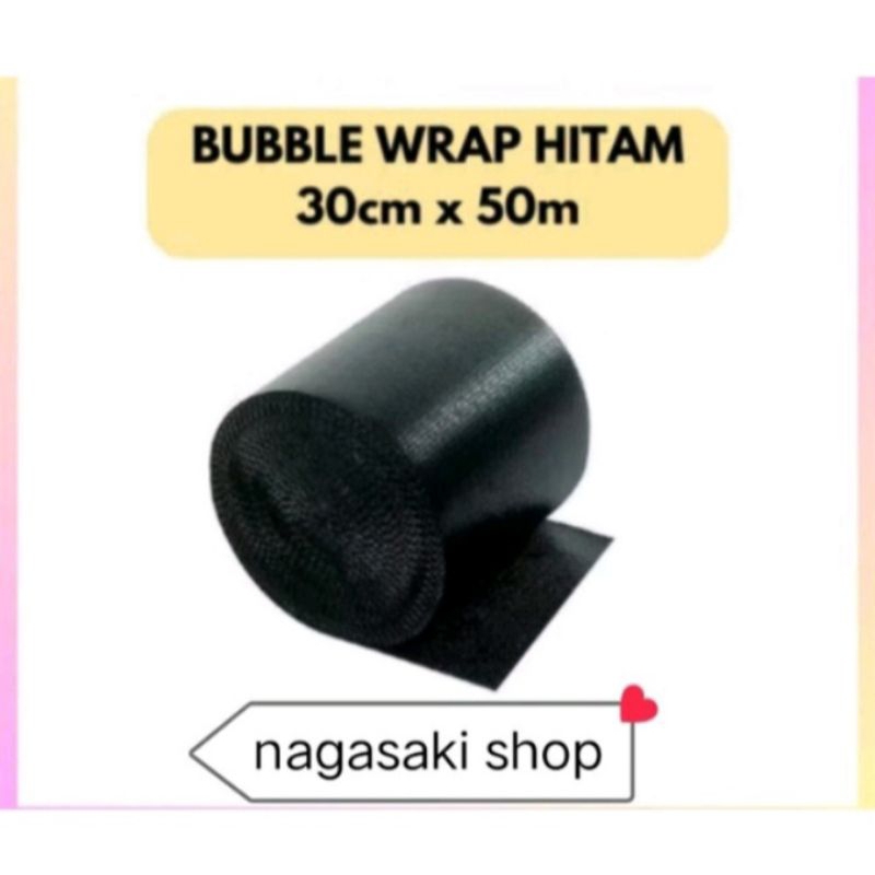 

bubble wrap hitam 30cm X 50meter per 1roll