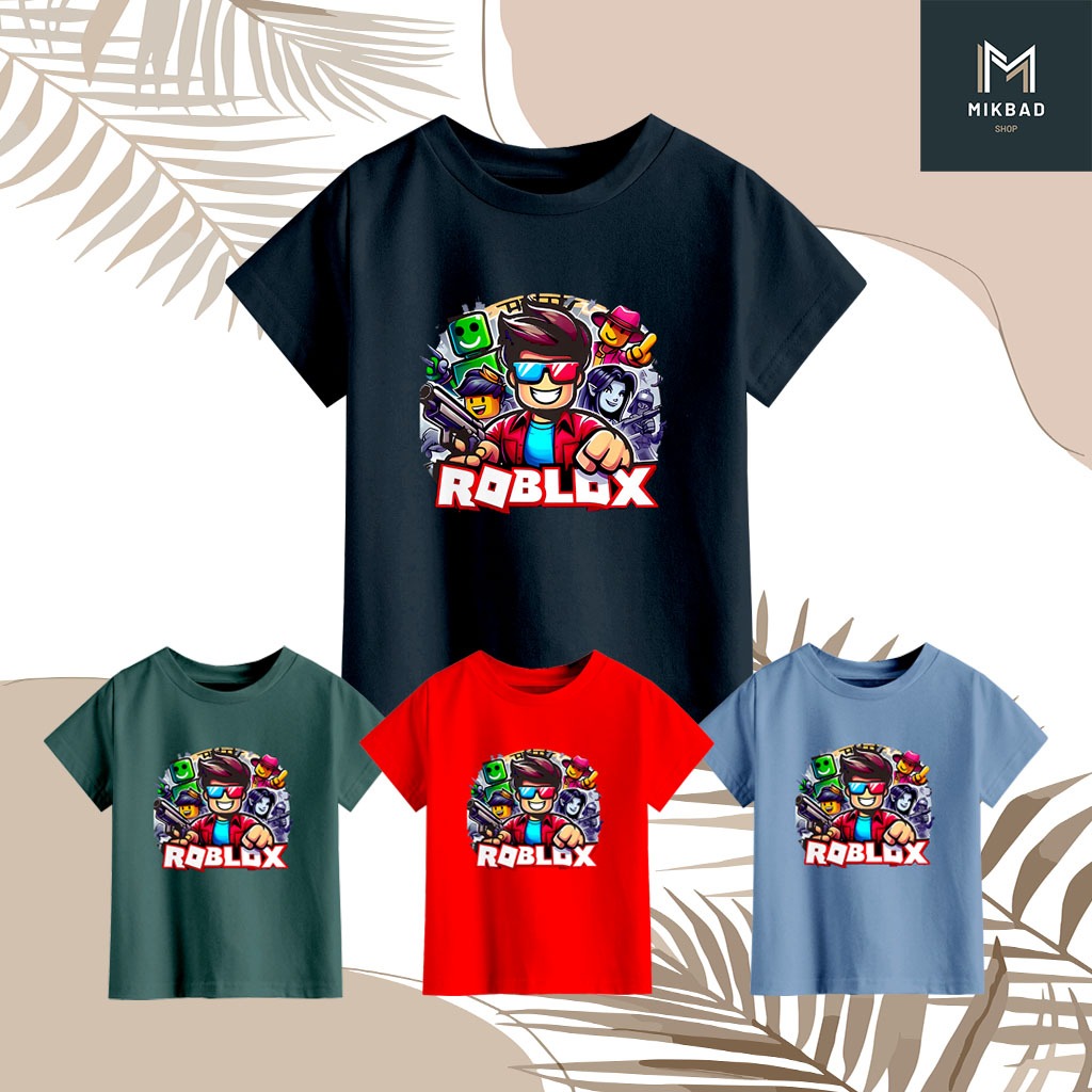 Baju Kaos Roblox. Anak Laki Laki Usia 1 2 3 4 5 6 7 8 9 10 11 12 Tahun / Baju Kaos Robloxs Anak Laki