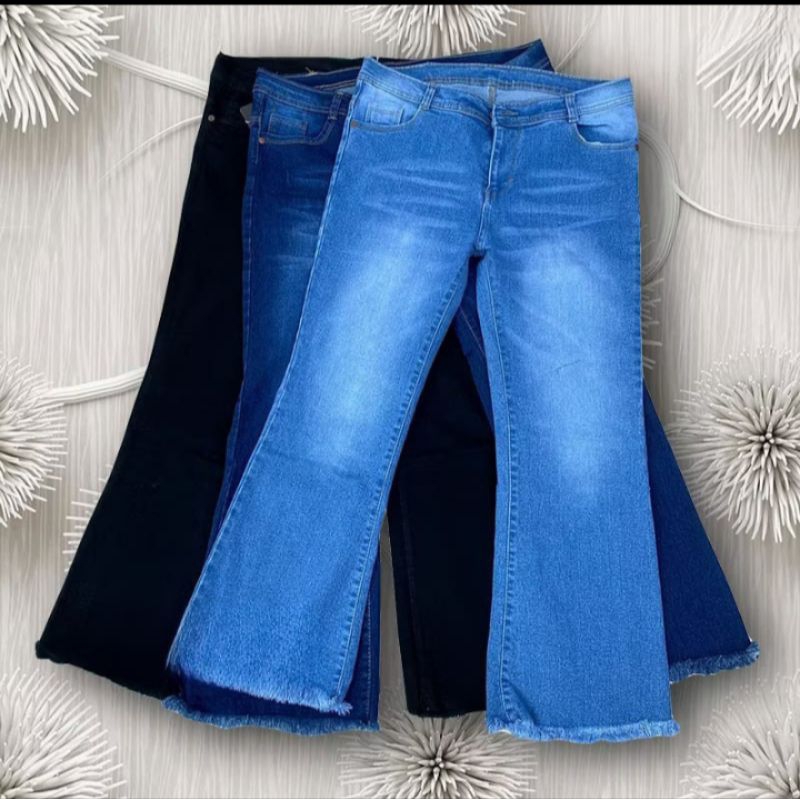 Celana Jeans panjang Cutbray wanita/higwaist rawis wanita premium/celana jeans  panjang wanita/celan