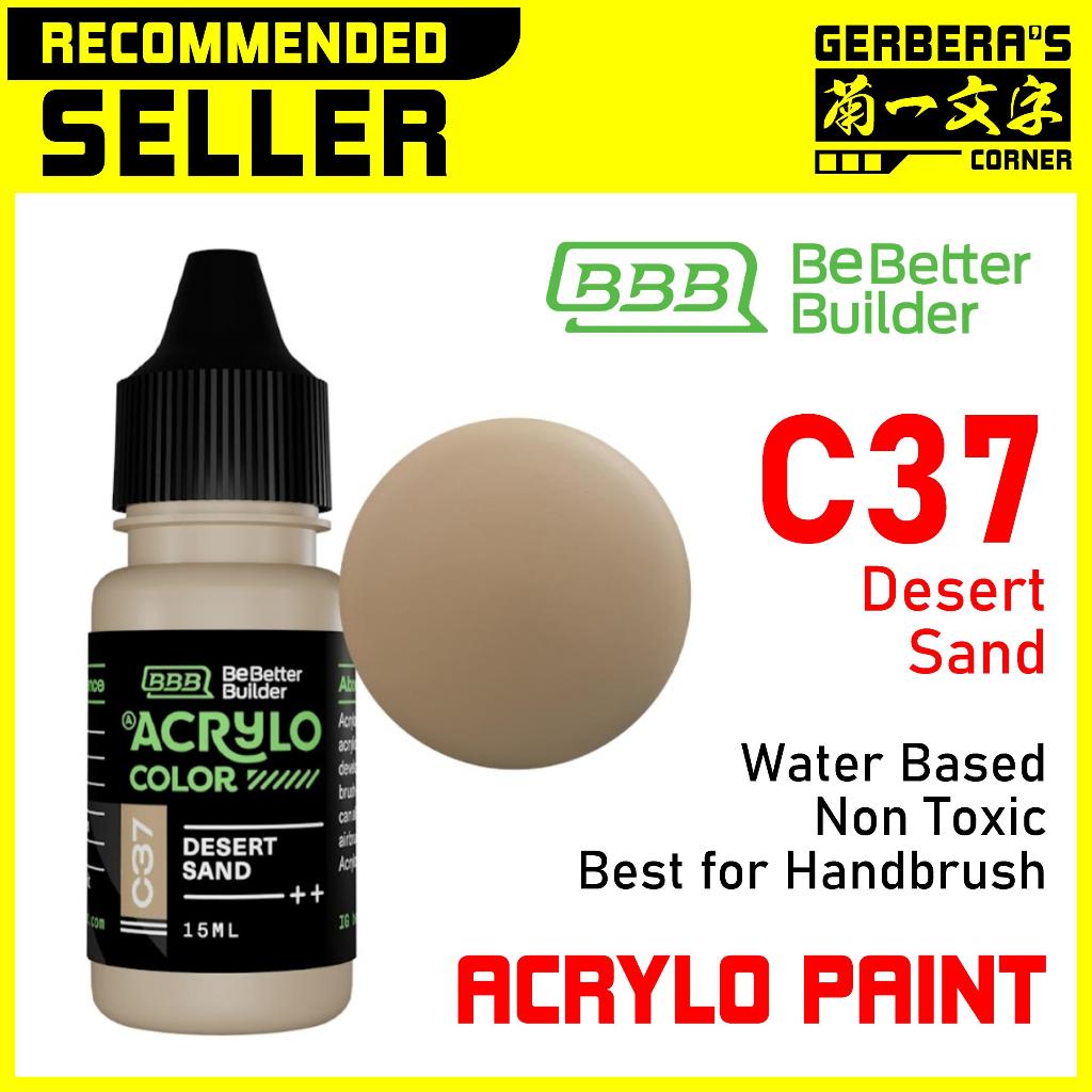 

ACRYLO PAINT C37 DESERT SAND - BOTOL TETES - Water Based Paint Cat Kuas Airbrush