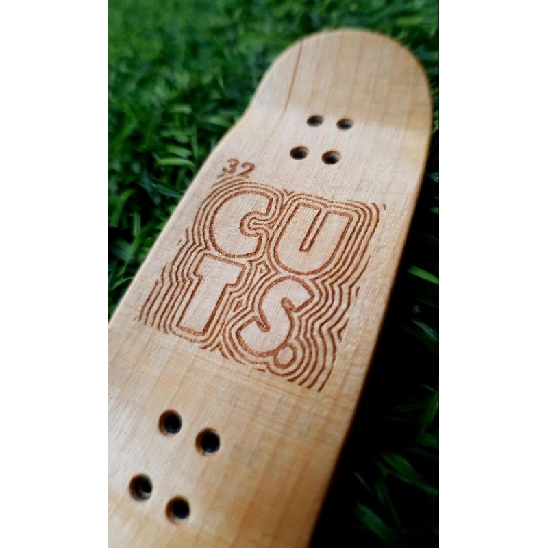 Cuts. Fingerboard Deck Custom Blank