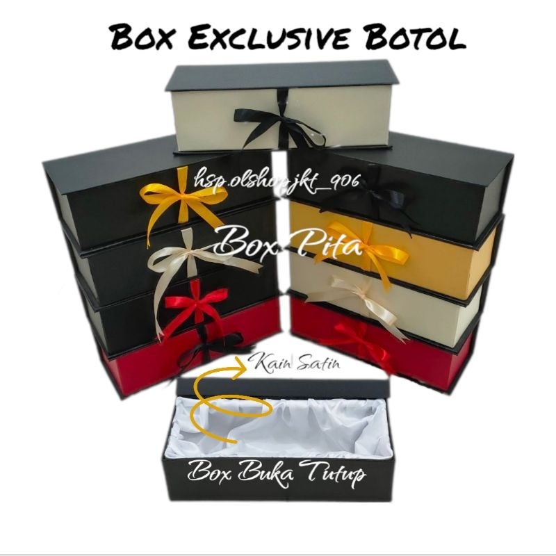 

GIFT BOX TEMPAT KADO TUMBLER ONLY | Custom BOX GIFT HAMPERS BOTOL | KOTAK HADIAH | KOTAK SOUVENIR | HardBox Premium | Kotak Kado Pita | Box Hitam Polos