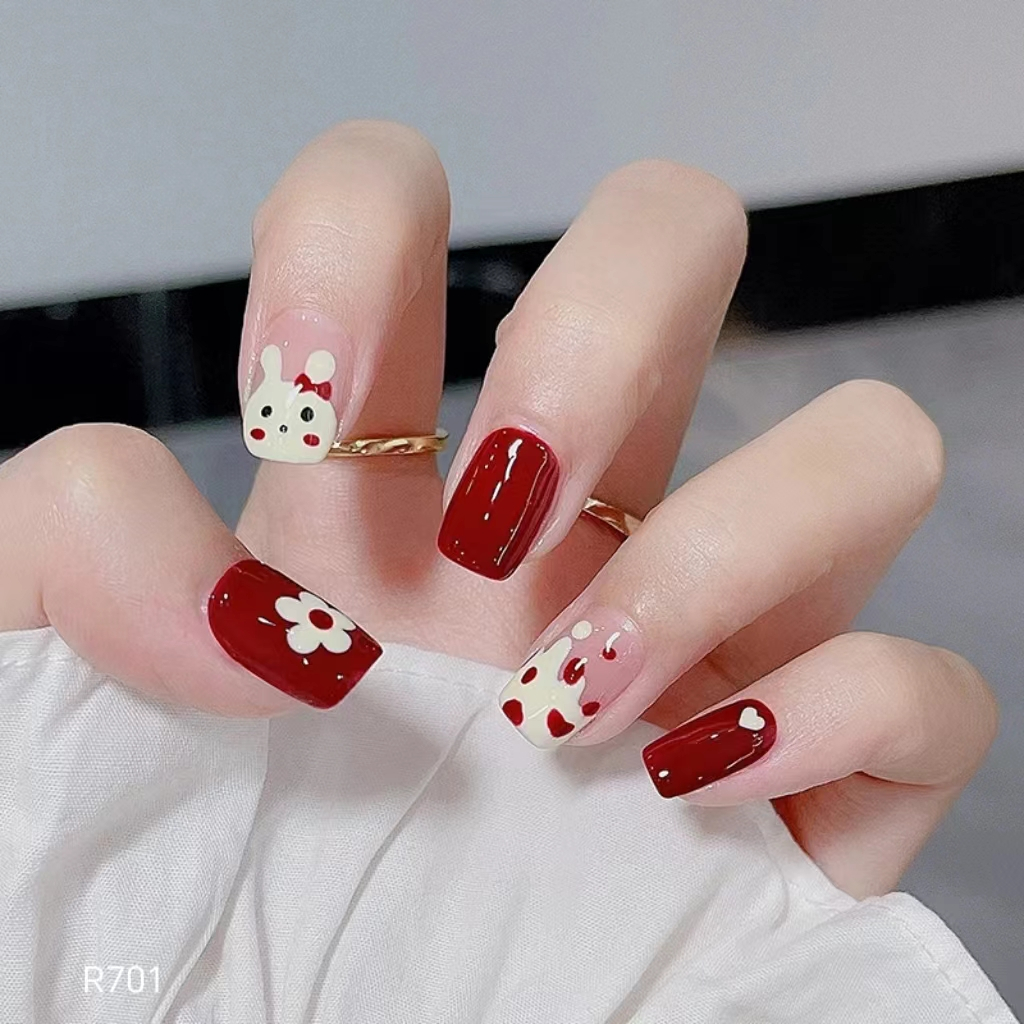 24pcs kuku palsu extension kuku palsu grosir kuku nail alat perawatan kuku perawatan kecantikan kuku