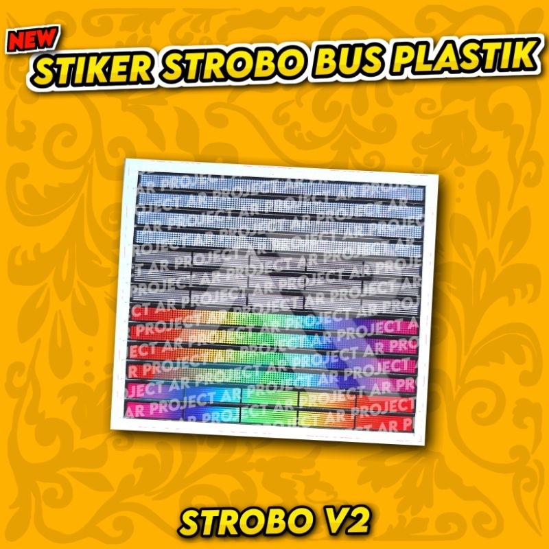 STIKER STROBO BUS PLASTIK CUTTING