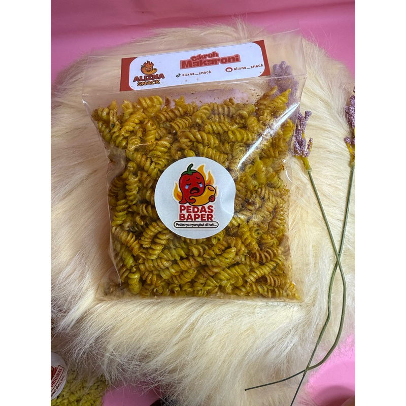 

Alizna Snack - Makaroni Uril Spiral Kriuk Kemasan 1Kg Pedas Gurih Original