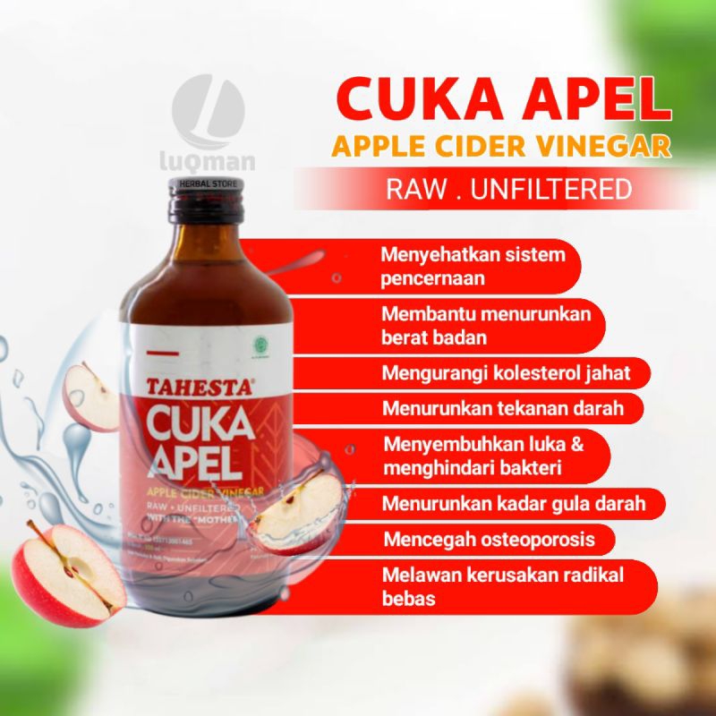 

TAHESTA - Cuka Apel Apple Cider Vinegar 320ml