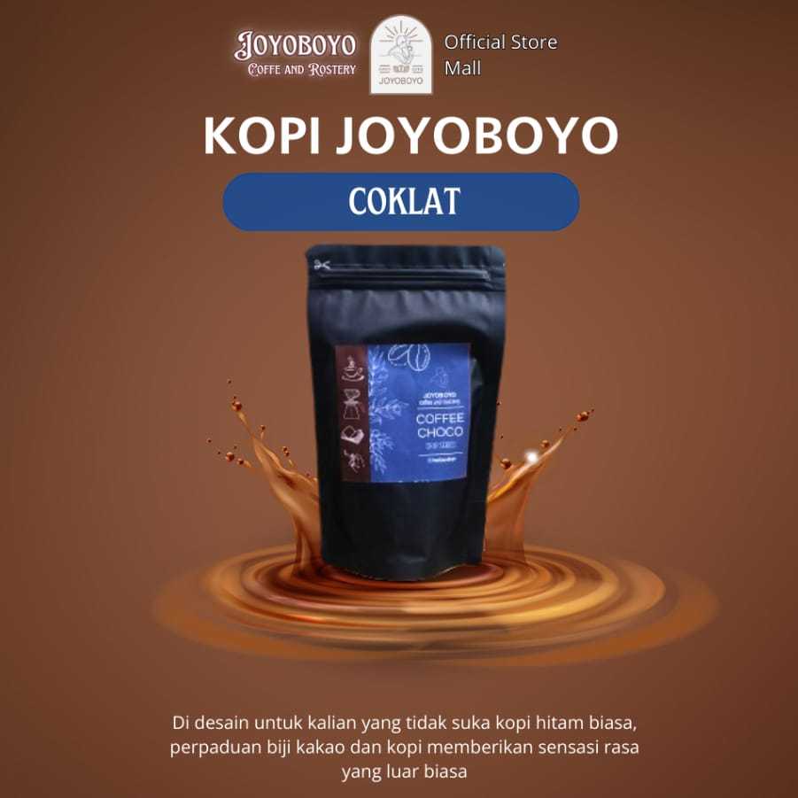 

Joyoboyo Kopi Coklat Biji Kakao + Kopi Robusta Isi 150 gr