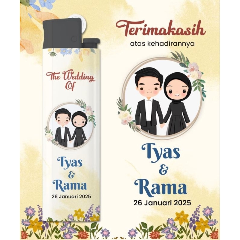 Souvenir Custom Korek Cricket Untuk Pernikahan