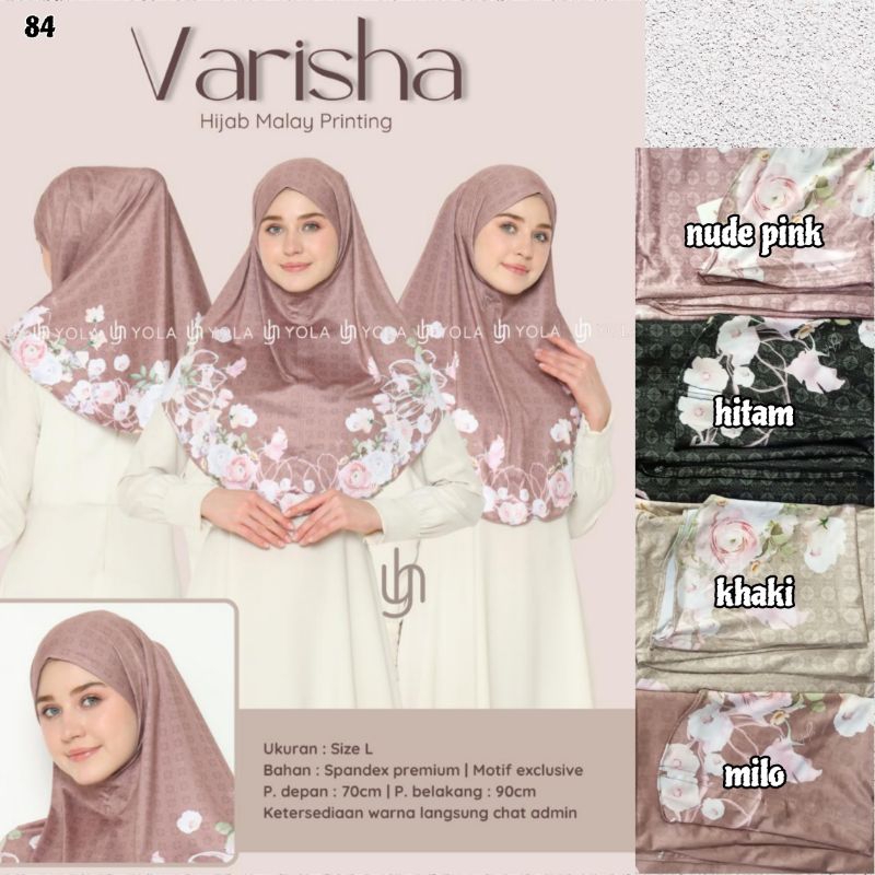 hijab instan varisha malay motif printing yola | hijab varisha malay motif | yola hijab