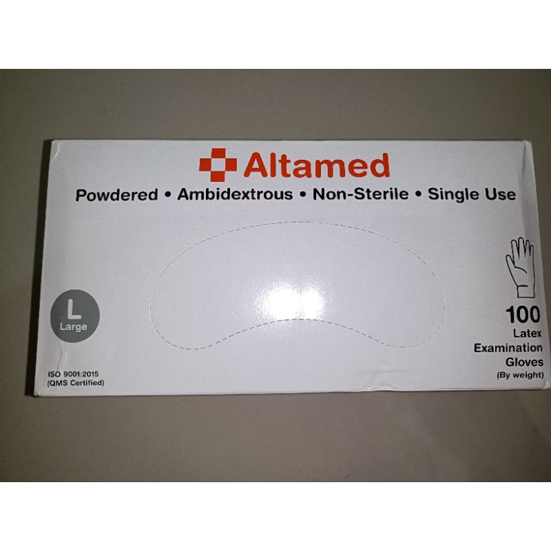 handscoon safeglovel sarung tangan latex safegloves size L