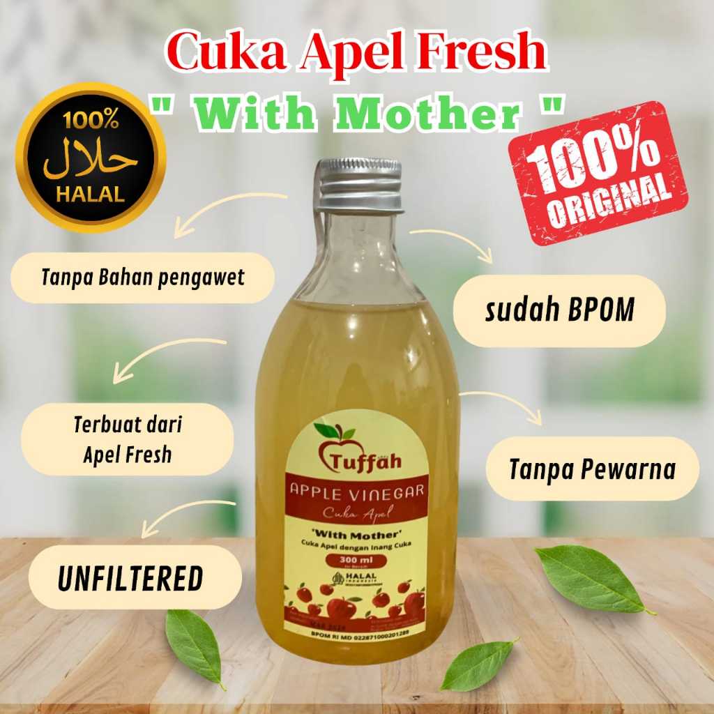 

CUKA ORGANIK BPOM TUFFAH APEL 300 ml