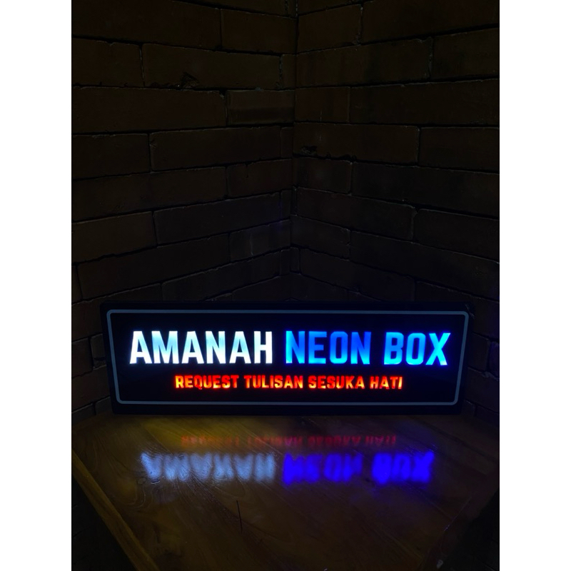 LAMPU SIGN /LAMPU NEON BOX MINI /LAMPU NAMA TOKO/LAMPU NAMA USAHA /LAMPU CUSTOM BISA REQUEST TULISAN